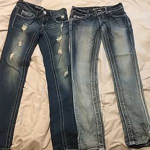 2 pair of Amethyst jeans skinny size 0
